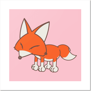 Fox cute Posters and Art